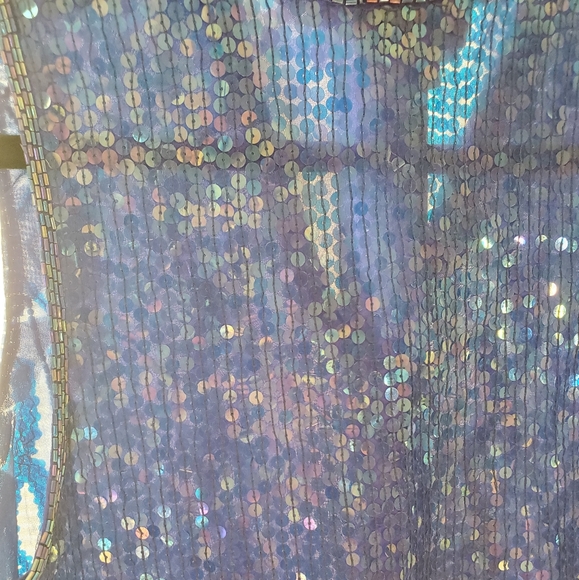 SILKEY NITES WOMEN'S DRESS TOP WITH SEQUINS SZ L - Picture 7 of 8